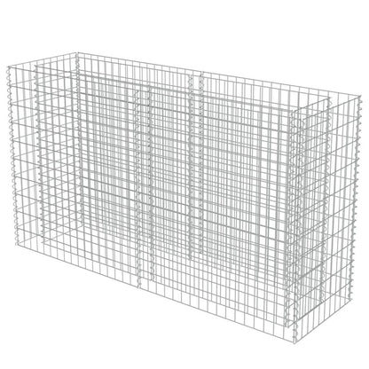 vidaXL Gabion Raised Bed Galvanised Steel 70.9"x19.7"x39.4", 143558