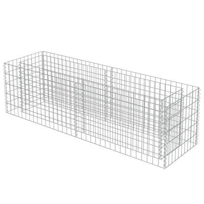 vidaXL Gabion Raised Bed Galvanised Steel 70.9"x19.7"x19.7", 143559