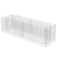 vidaXL Gabion Raised Bed Galvanised Steel 70.9"x19.7"x19.7", 143559