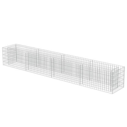 vidaXL Gabion Raised Bed Galvanised Steel 141.7"x19.7"x19.7", 143561