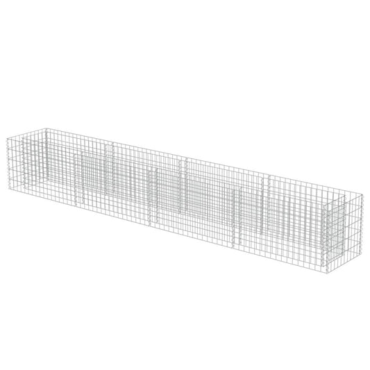 vidaXL Gabion Raised Bed Galvanised Steel 141.7"x19.7"x19.7", 143561