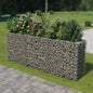 vidaXL Gabion Raised Bed Galvanised Steel 106.3"x19.7"x39.4", 143562
