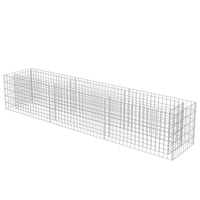 vidaXL Gabion Raised Bed Galvanised Steel 106.3"x19.7"x19.7", 143563
