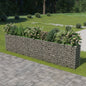 vidaXL Gabion Raised Bed Galvanised Steel 177.2"x19.7"x39.4", 143564