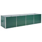 vidaXL Garden Raised Bed Galvanized Steel 126"x31.5"x31.3" Green, 44845