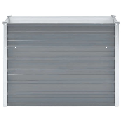 Garden Raised Bed Galvanized Steel 39.4"x15.7"x31.3" Gray