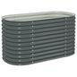 vidaXL Garden Raised Bed 62.9"x31.4"x31.8" galvanized Steel Gray, 45524