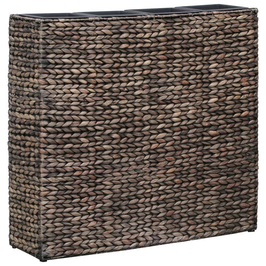 vidaXL Garden Raised Bed with 4 Pots Water Hyacinth Brown, 45575