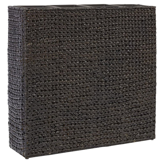 vidaXL Garden Raised Bed with 4 Pots Water Hyacinth Black, 45576