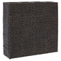 vidaXL Garden Raised Bed with 4 Pots Water Hyacinth Black, 45576
