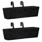 vidaXL Garden Planters 2 pcs Water Hyacinth Black, 45579