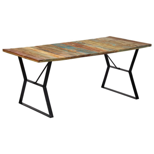 vidaXL Dining Table 70.8"x35.4"x29.9" Solid Reclaimed Wood, 247946
