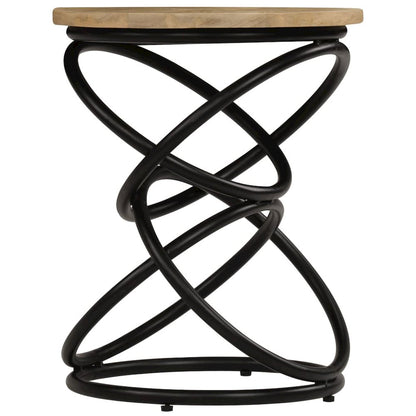 vidaXL End Table Solid Mango Wood 15.7"x19.7", 247320