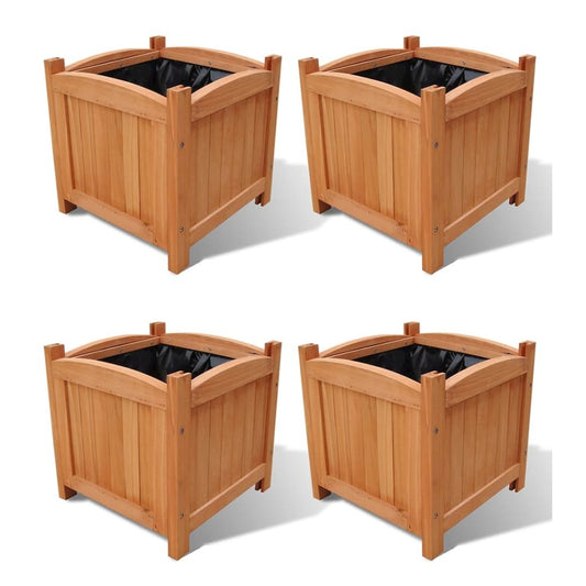 vidaXL Raised Beds 4 pcs 11.8"x11.8"x11.8", 276010