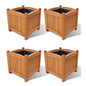 vidaXL Raised Beds 4 pcs 11.8"x11.8"x11.8", 276010