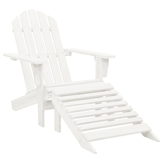 Garden Chair White Hardwood Standard Durable Garden Chair