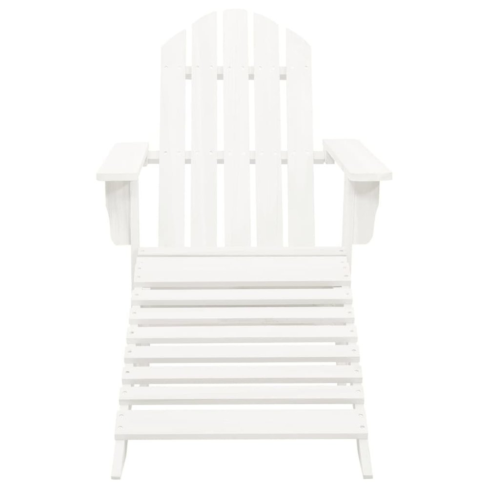 Garden Chair White Hardwood Standard Durable Garden Chair