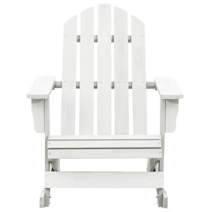 Garden Rocking Chair White Hardwood Medium Garden Rocking Chair