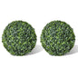 Artificial Plant Set of 2 Mixed green PVC 14 in diameter
