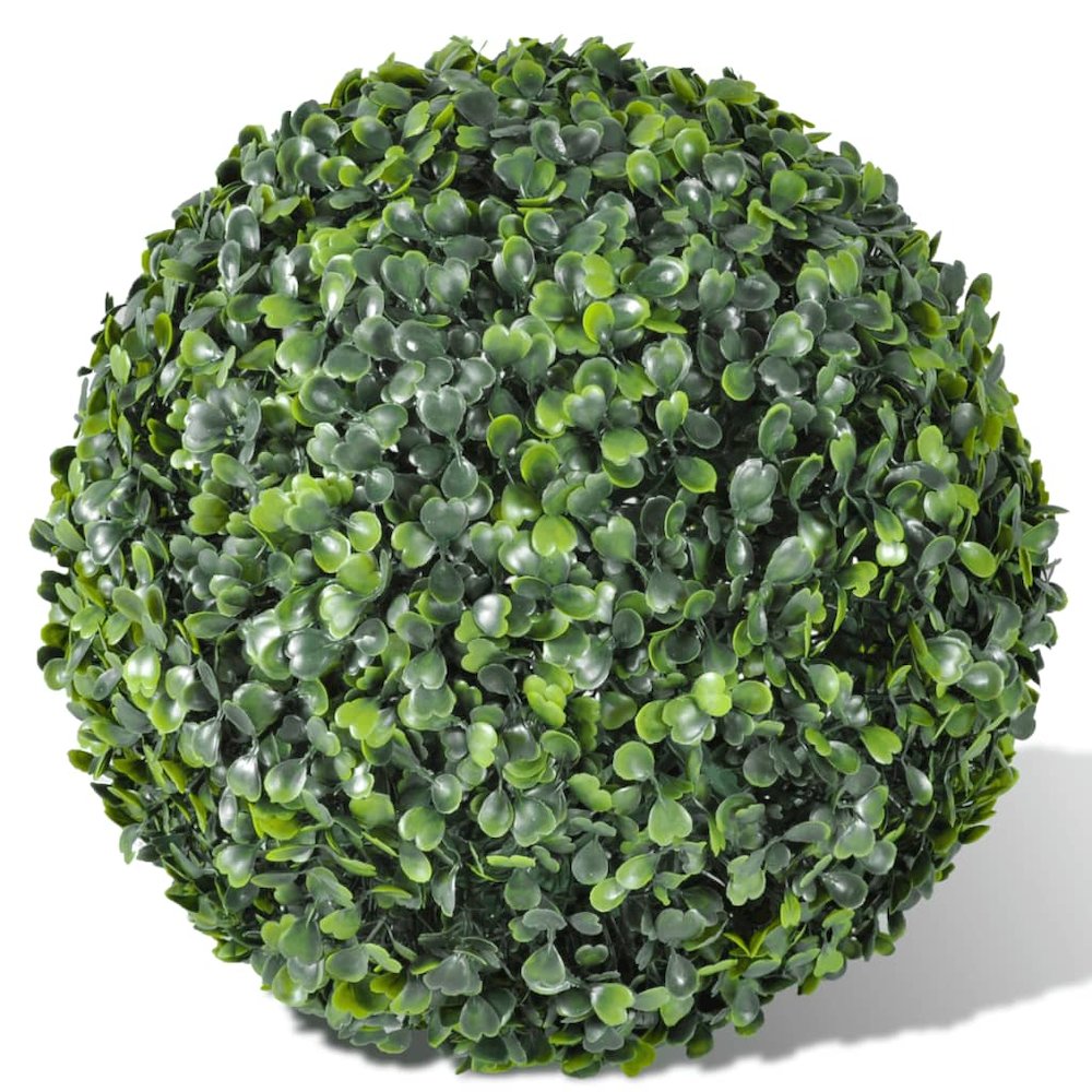Artificial Plant Set of 2 Mixed green PVC 14 in diameter