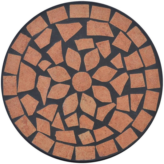 vidaXL Mosaic Side Table Plant Table Terracotta, 41127