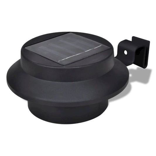 vidaXL Outdoor Solar Lamp Set 6 pcs Fence Light Gutter Light Black 1180