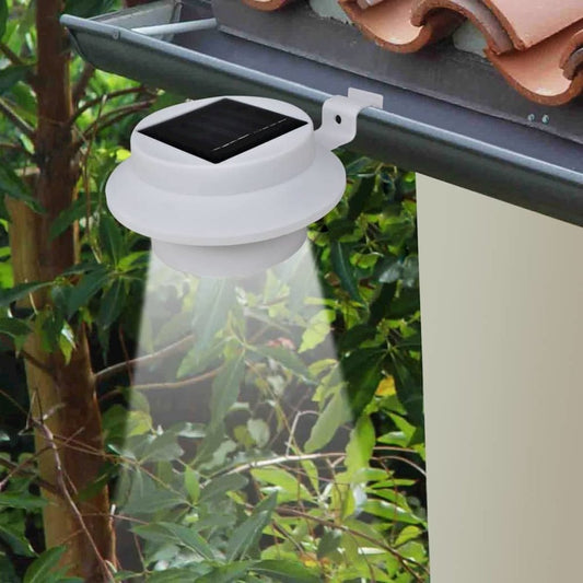 vidaXL Outdoor Solar Lamp Set 6 pcs Fence Light Gutter Light White, 41181