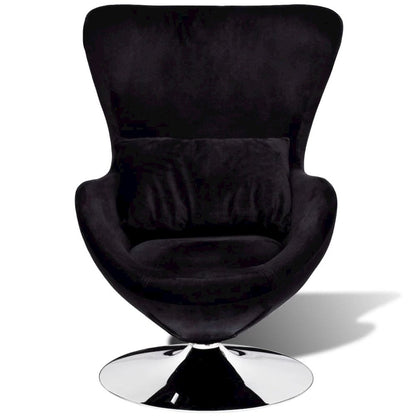 Armchairs Black and silver Plywood and iron with polyester fabric