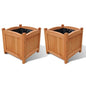 Wooden Raised Bed 11.8" x 11.8" x 11.8" Set of 2, 41301