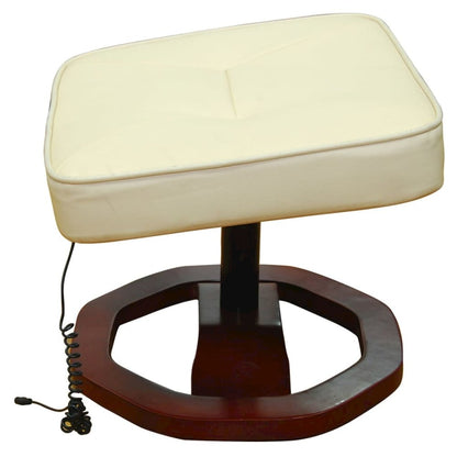 Massage Chair Cream Faux Leather Standard Massage Chair
