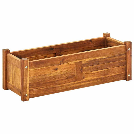 vidaXL Garden Raised Bed Acacia Wood 29.9"x10.9"x9.8", 41771
