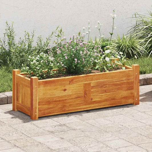 vidaXL Garden Raised Bed Acacia Wood 29.9"x10.9"x9.8", 41771
