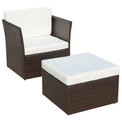 Outdoor Furniture Sets Brown Powder-coated steel Medium Durable
