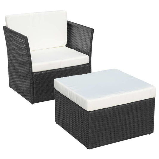 Outdoor Furniture Sets Black Powder-coated steel Large Durable