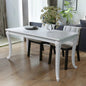 vidaXL Dining Table 45.7"x26"x30" High Gloss White, 243383