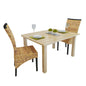 vidaXL Dining Chairs 2 pcs Abaca and Solid Mango Wood, 243233
