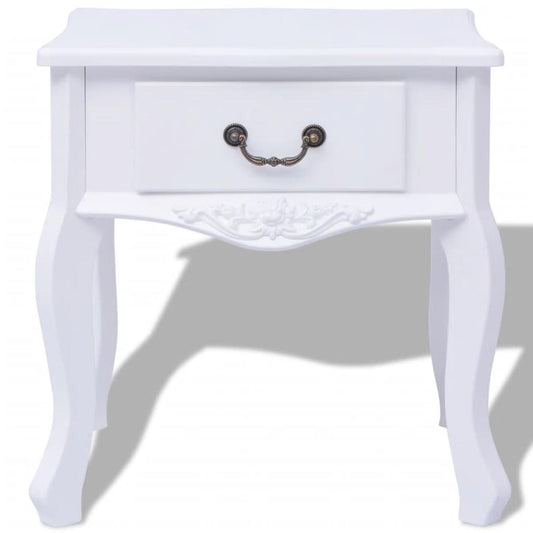 vidaXL Side Cabinet 2 pcs MDF White, 242750