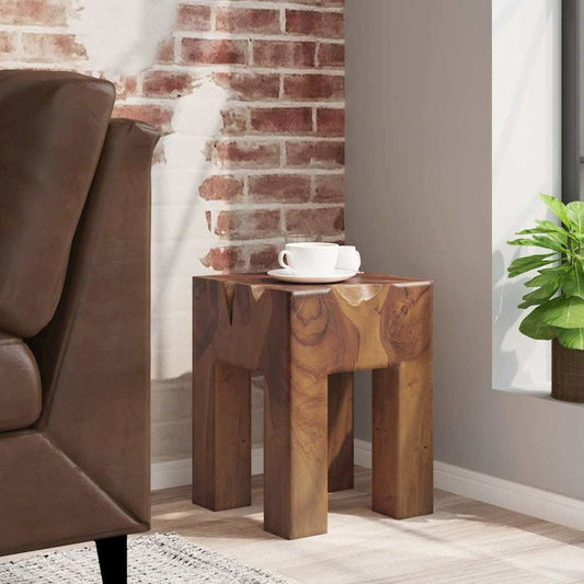 Stool Brown Solid teak wood Classic/Traditional Stool Square