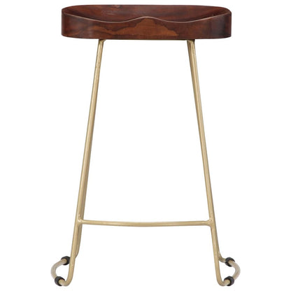 vidaXL Gavin Bar Stools 2 pcs Solid Mango Wood, 247834
