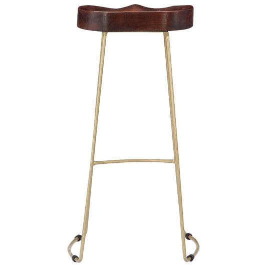 vidaXL Gavin Bar Stools 2 pcs Solid Mango Wood, 247835