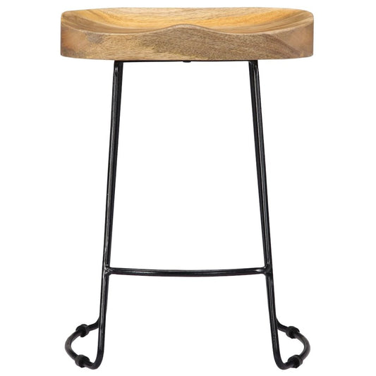 vidaXL Gavin Bar Stools 2 pcs Solid Mango Wood, 247836