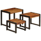 vidaXL Nesting Tables 3 pcs Solid Sheesham Wood, 247405