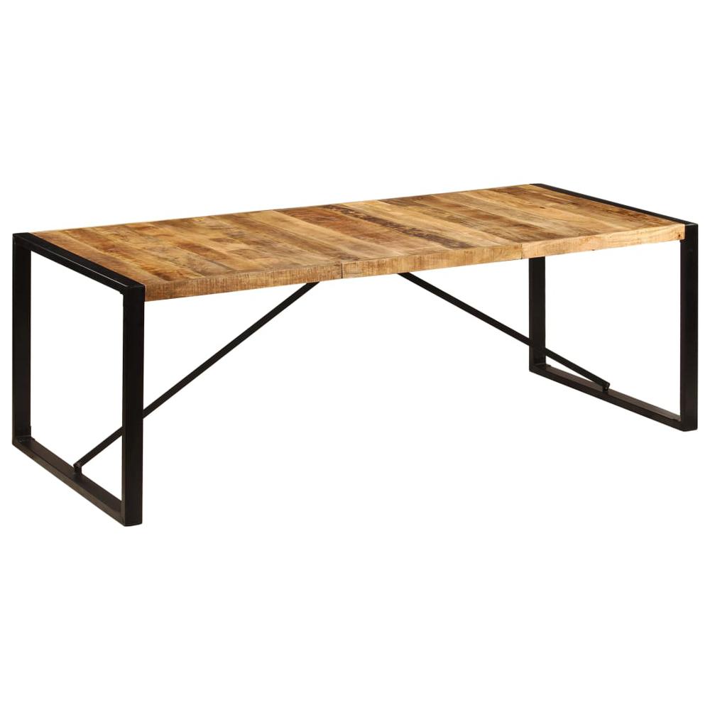vidaXL Dining Table 86.6"x39.4"x29.5" Solid Mango Wood, 247408