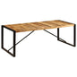 vidaXL Dining Table 86.6"x39.4"x29.5" Solid Mango Wood, 247408
