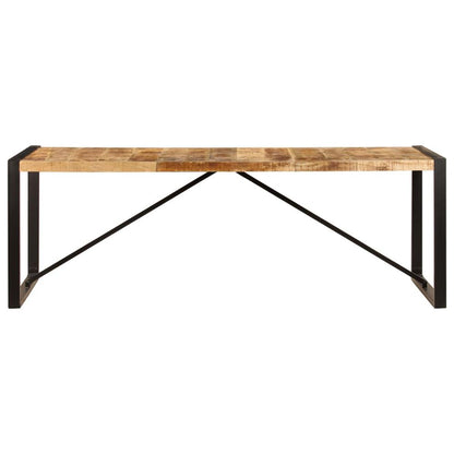 vidaXL Dining Table 86.6"x39.4"x29.5" Solid Mango Wood, 247408
