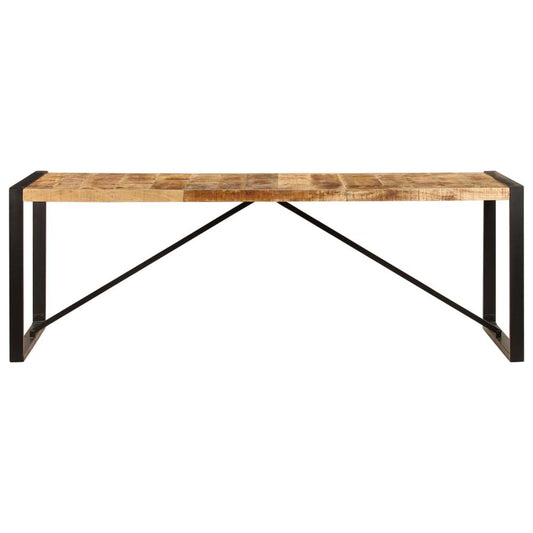 vidaXL Dining Table 86.6"x39.4"x29.5" Solid Mango Wood, 247408