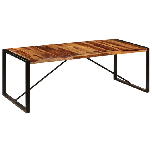 vidaXL Dining Table 86.6"x39.4"x29.5" Solid Sheesham Wood, 247410