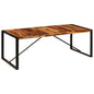 vidaXL Dining Table 86.6"x39.4"x29.5" Solid Sheesham Wood, 247410