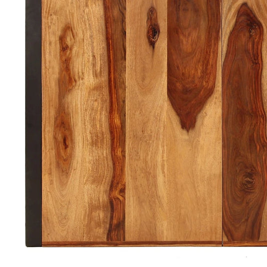 vidaXL Dining Table 86.6"x39.4"x29.5" Solid Sheesham Wood, 247410