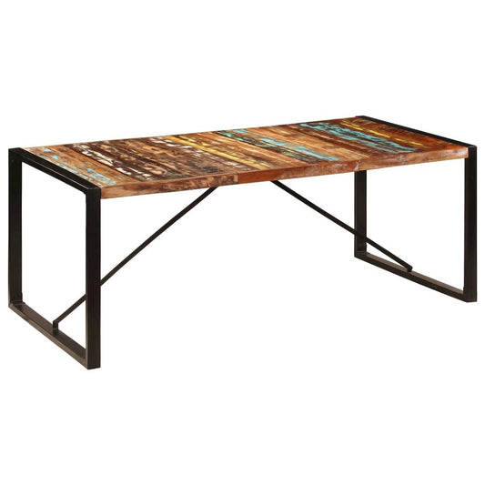 vidaXL Dining Table 78.7"x39.4"x29.5" Solid Reclaimed Wood, 247412